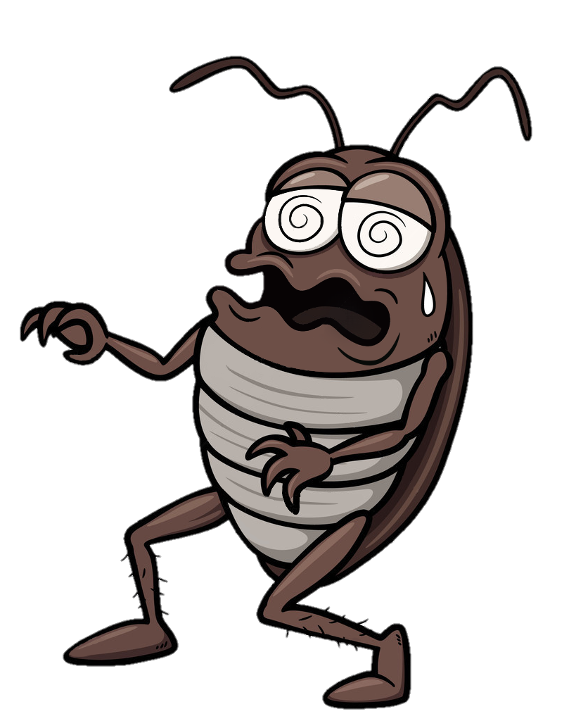 Cockroach PNG cartoon 