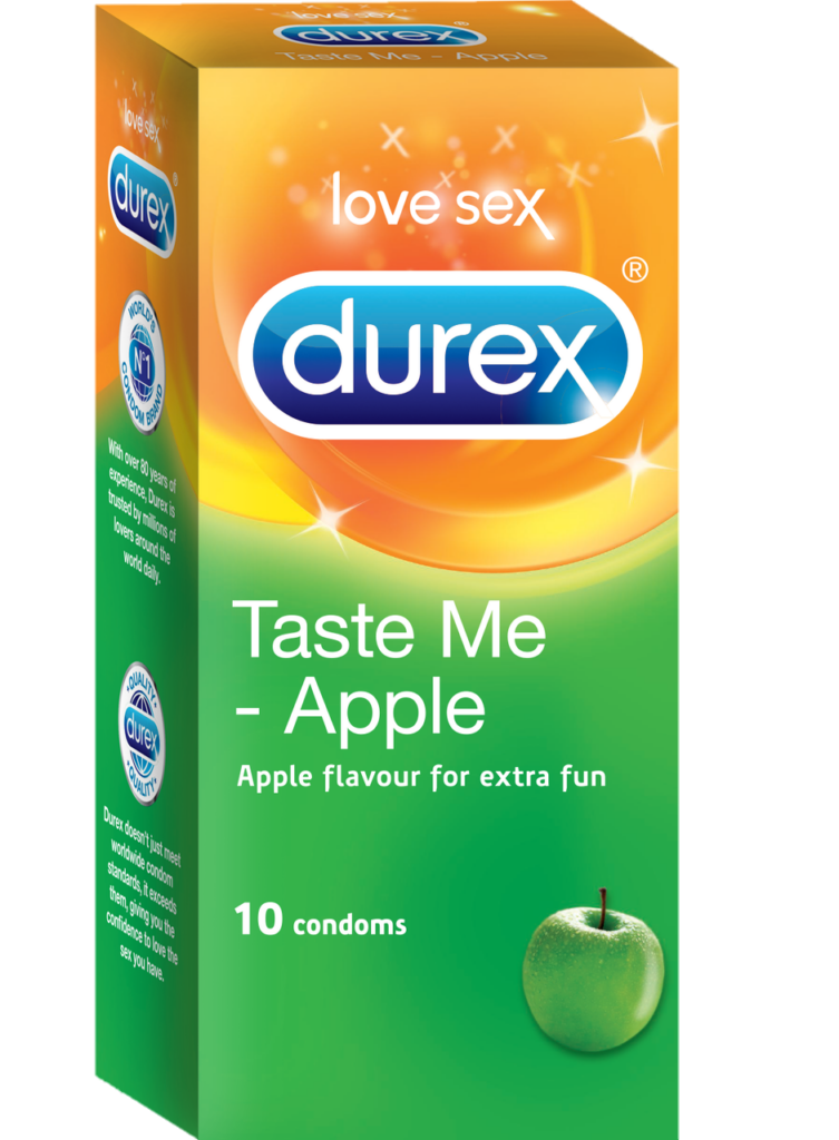 Durex Apple Flavor Condom Packet Png