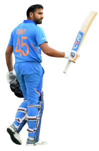 Cricket Player Rohit Sharma PNG Image