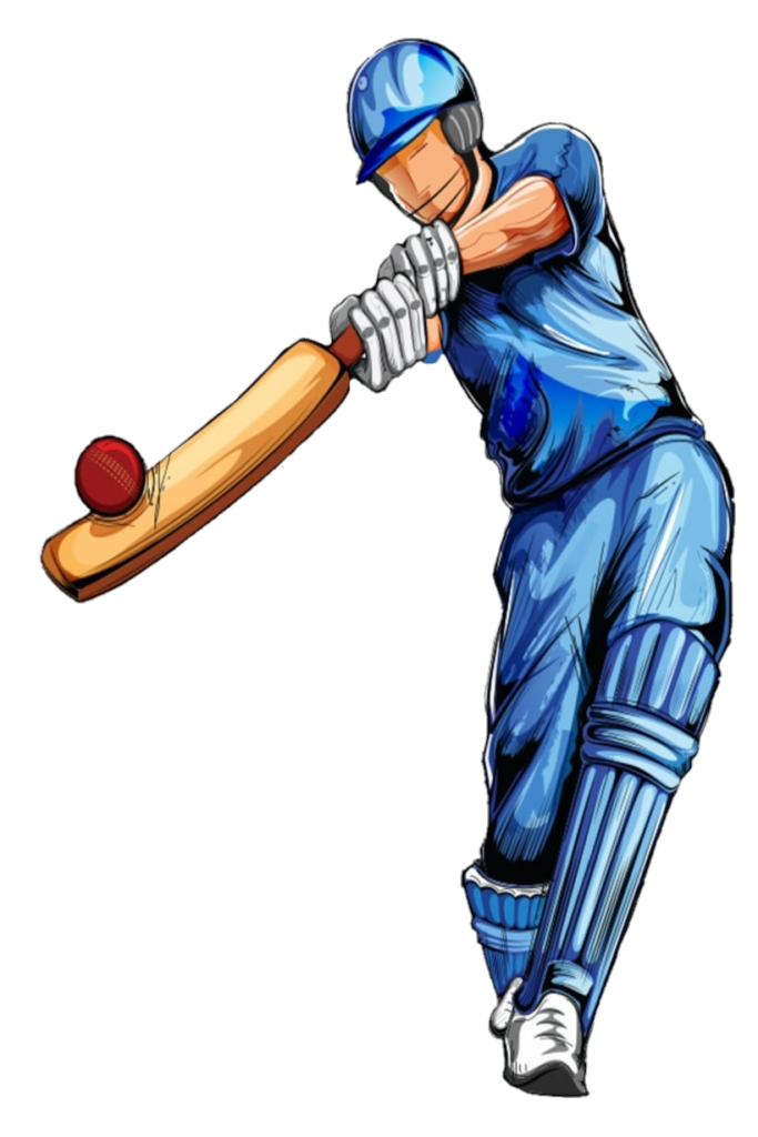 Cricket Player Drawing PNG