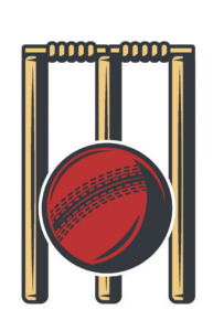 Cricket Wicket and ball clipart PNG