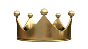 Realistic Gold Crown PNG