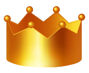 Simple Gold Crown Clipart PNG