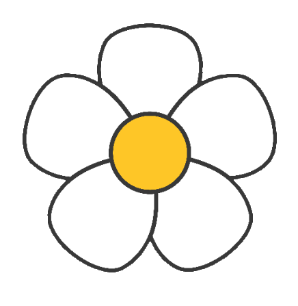 Retro Daisy PNG