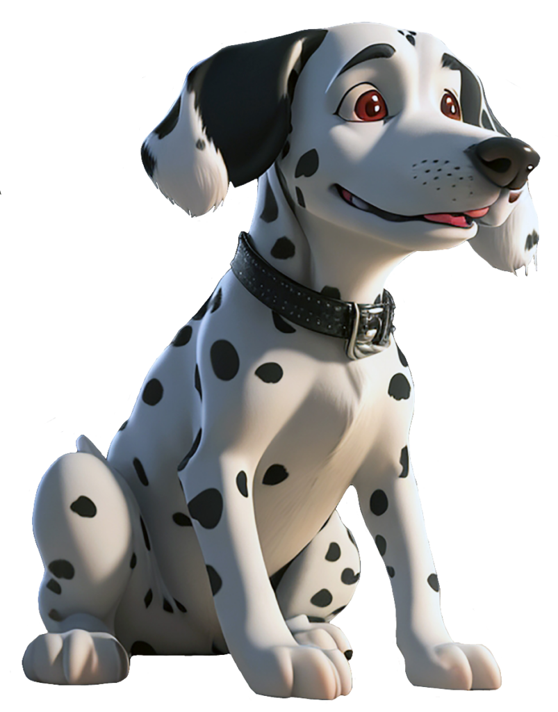 Animated Dalmatian Dog PNG