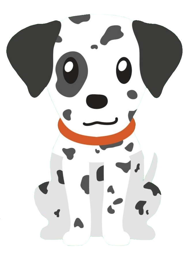 Dalmatian Puppy Vector PNG