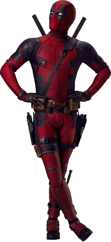 Standing Deadpool Png Image