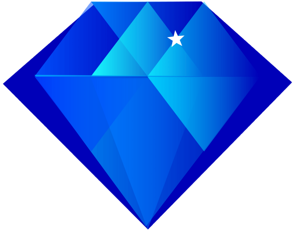 Blue Diamond Png Vector