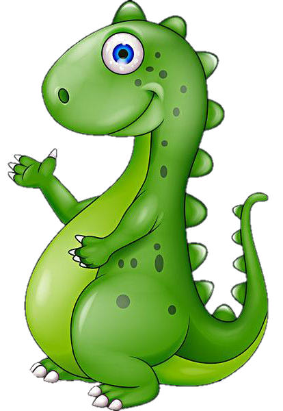 Green Cartoon Dinosaur Png