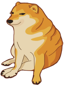 Cheems Dog clipart Png