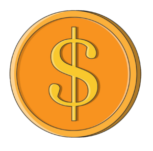 Dollar Coin clipart PNG