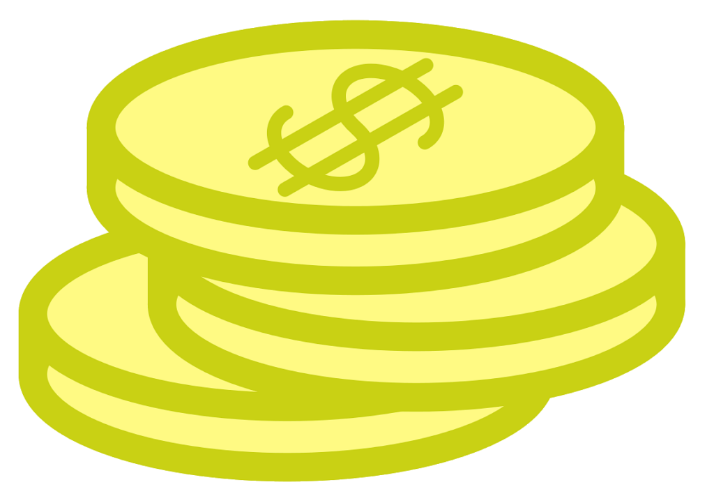 Dollar Coins clipart PNG