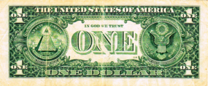 The United States of America One Dollar Banknote Bill PNG