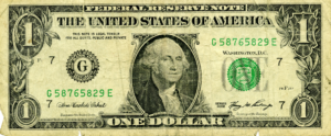 Old 1 Dollar Banknote Bill PNG
