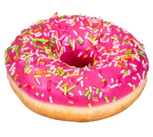 Colourful Pink Donut Png