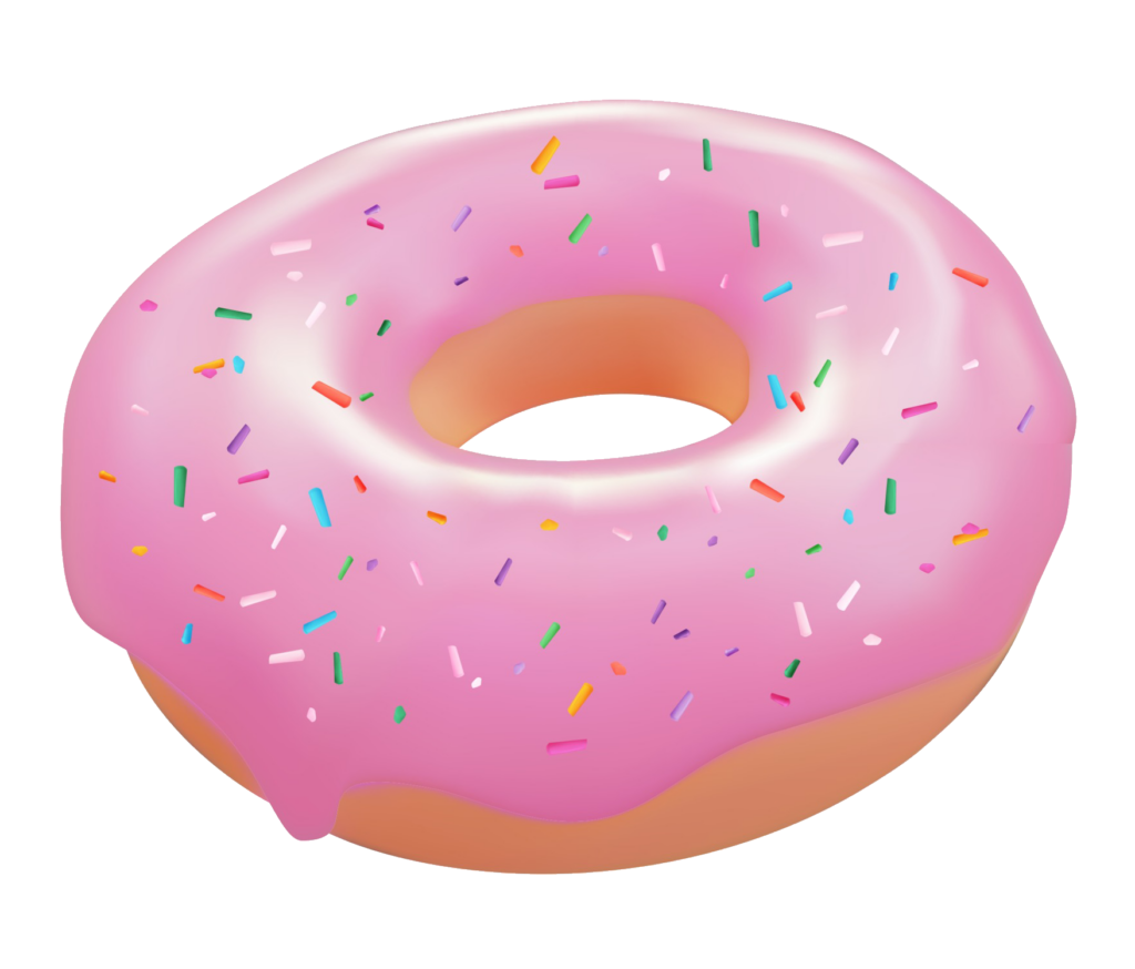 Pink Donut Png