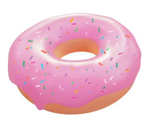 Animated Pink Donut Png