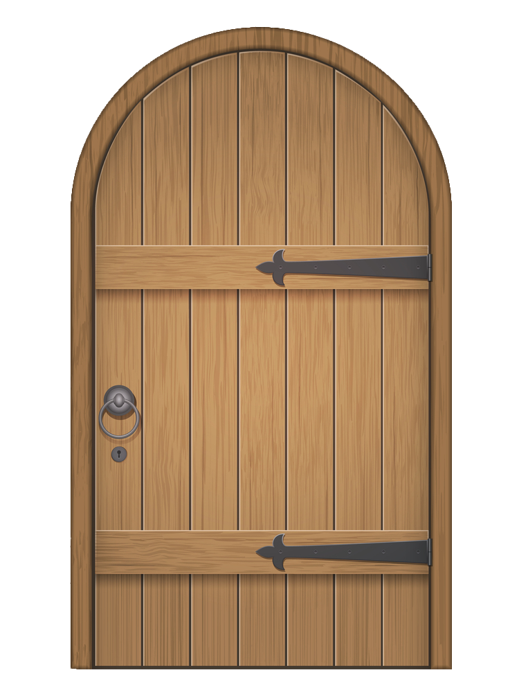 Wooden Door Design PNG