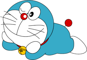 Relaxing Doraemon PNG