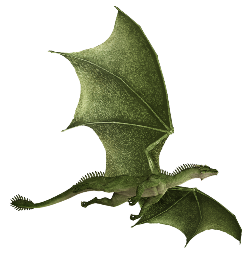 Green Dragon Flying Png
