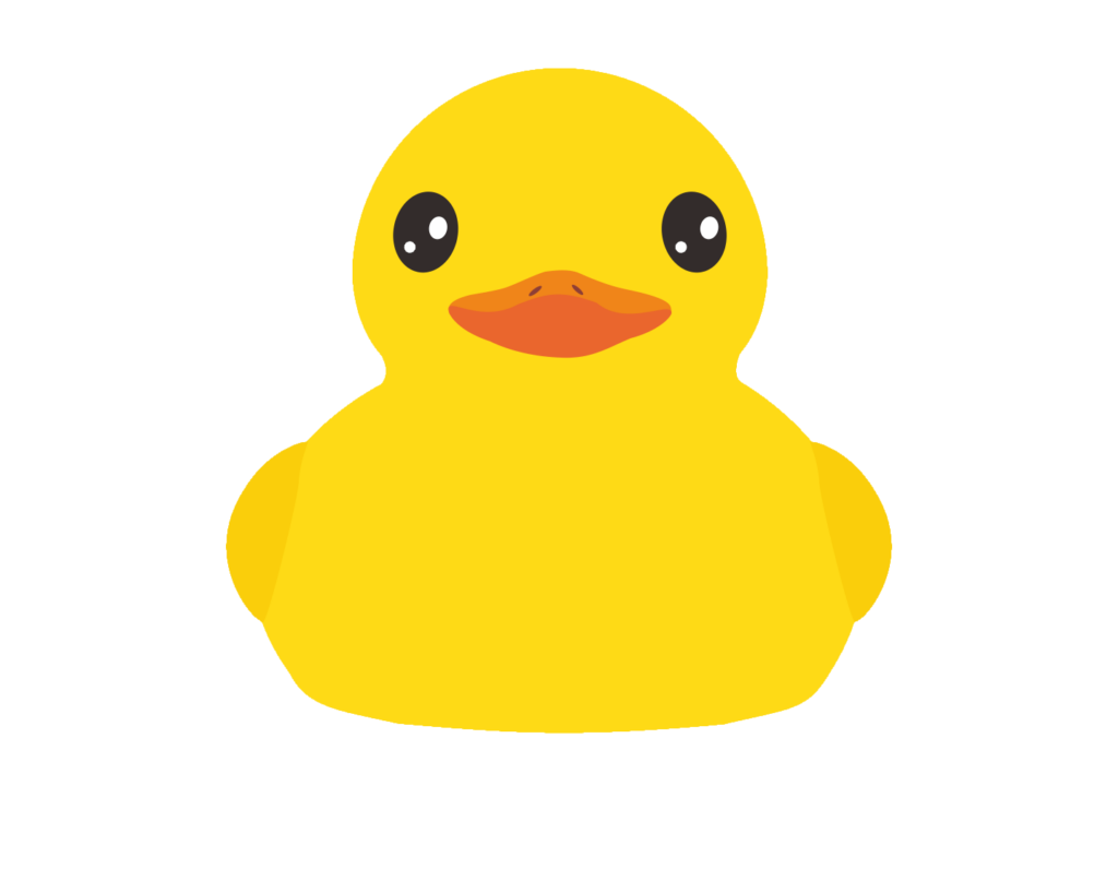 Yellow Animated Duck PNG