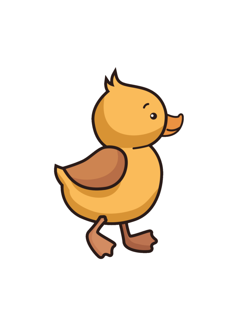 Cartoon Baby Duck clipart PNG