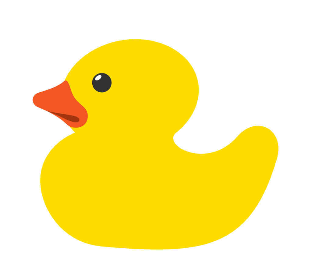 Yellow Duck Vector PNG