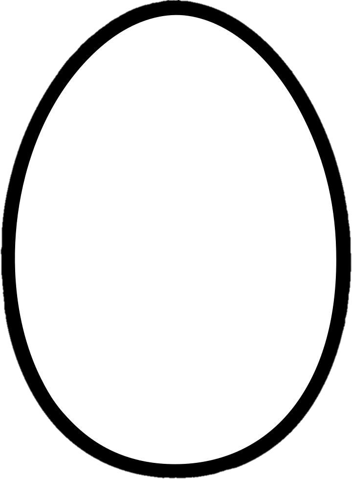 Black and White Egg Png