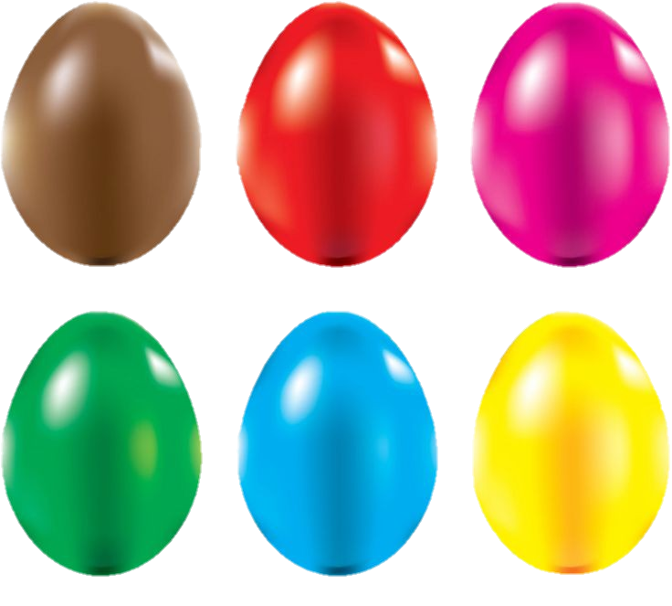 Colorful Egg Png Background 