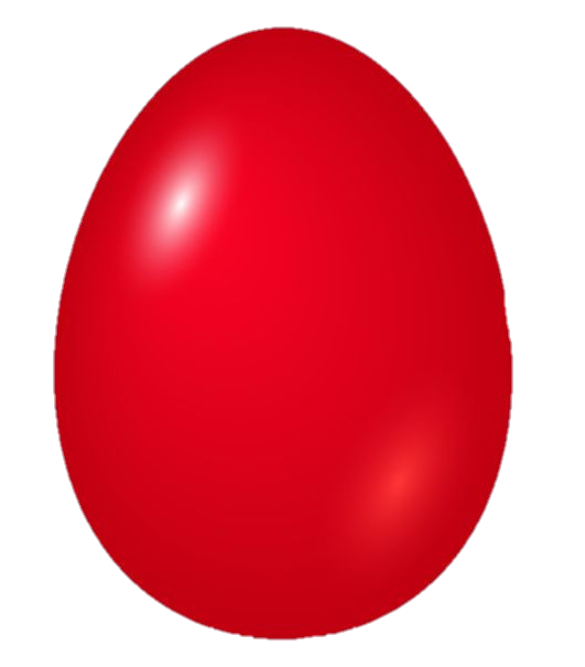 Transparent Red Egg Png