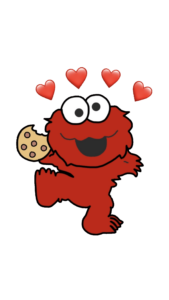 Cookie Monster Elmo PNG