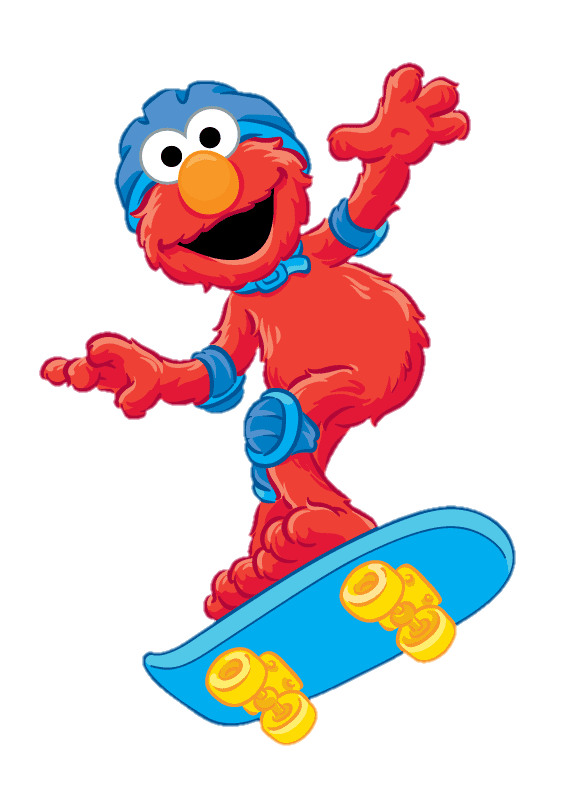 Elmo Png Skating Clipart