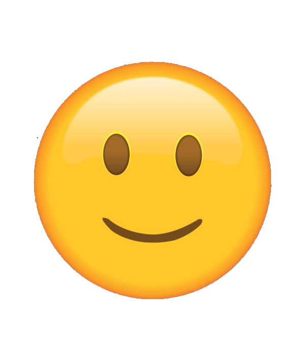 Slightly smiling face Emoji Png