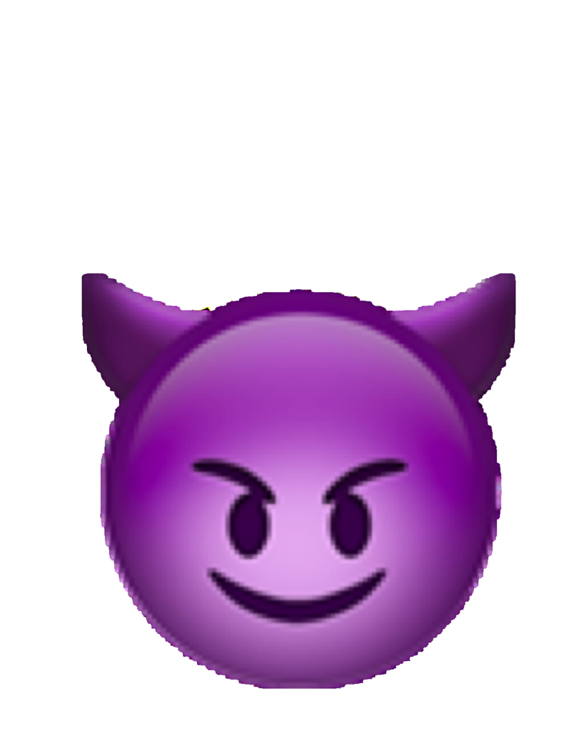 Purple Devil Emoji Png