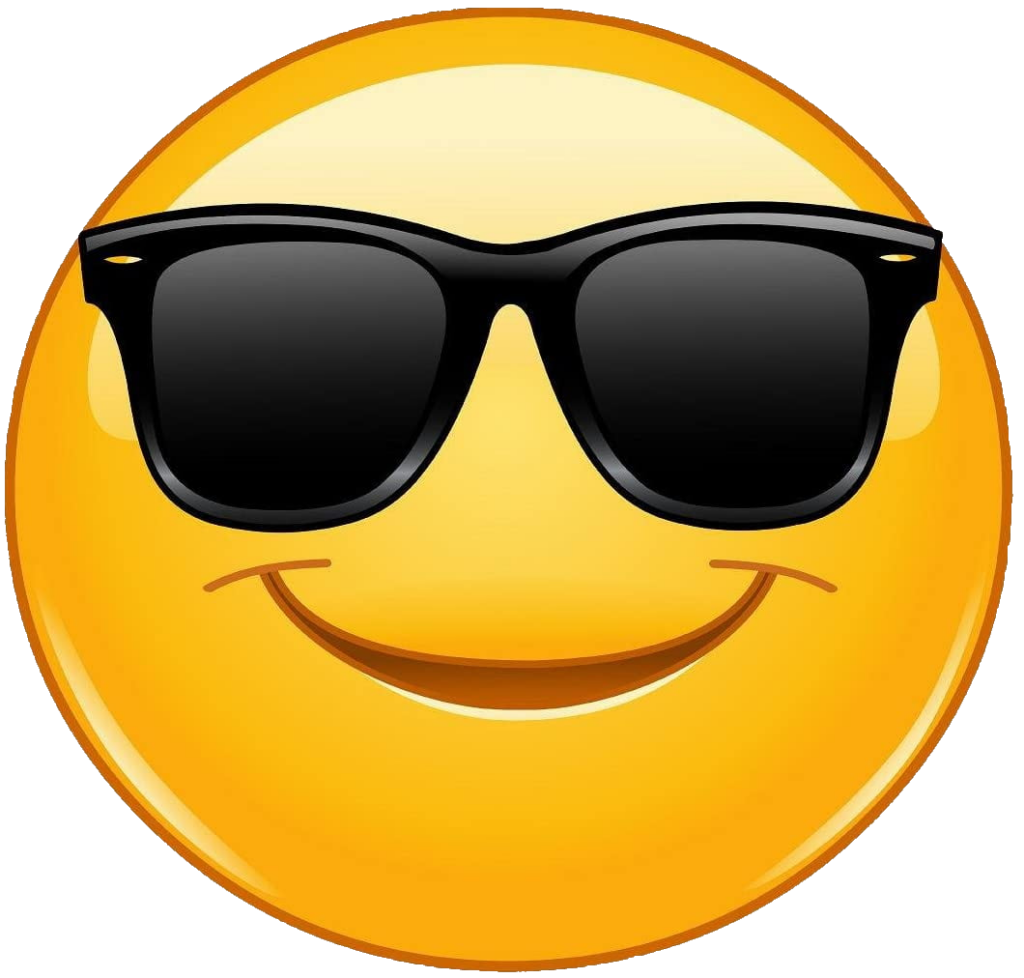 Sunglasses Emoji clipart Png