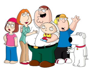 High-Resolution Family Guy Characters PNG Image