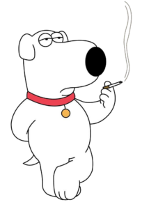 Brian Griffin Smoking PNG