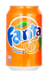 Orange Fanta Can PNG