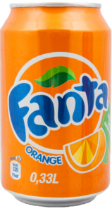 Transparent Fanta Can PNG