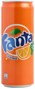 Orange Fanta Soda Can PNG