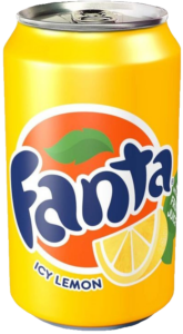 Icy Lemon Fanta Can PNG