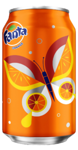 Orange Fanta Soda Can PNG