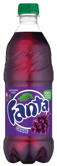 Grape flavor Fanta Plastic Bottle PNG