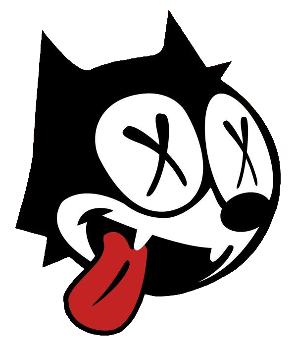 Felix the Cat face Logo PNG