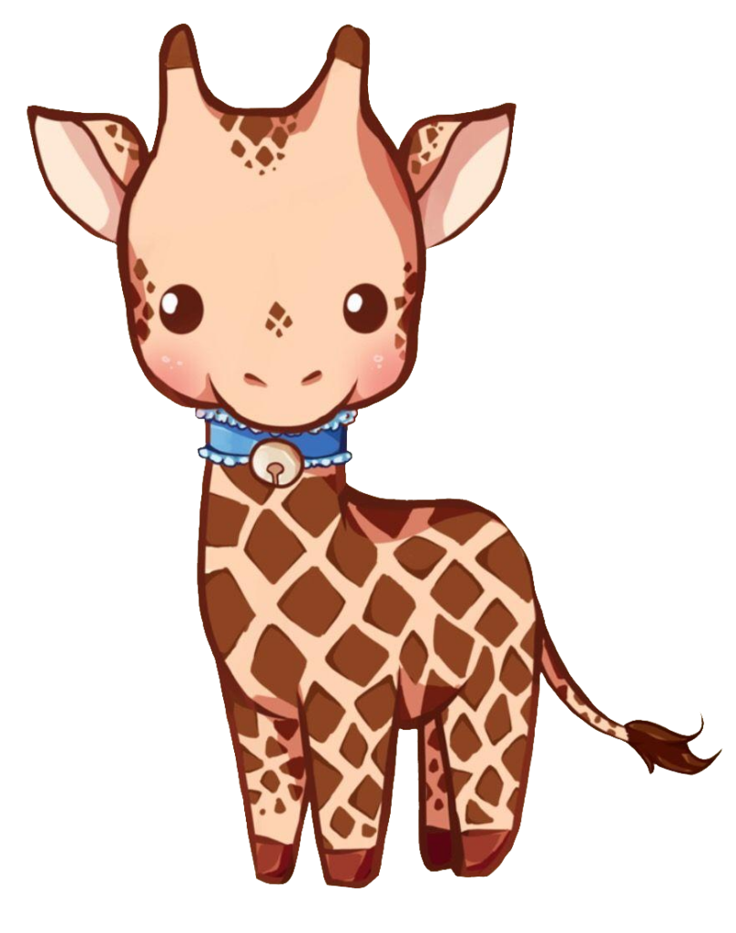 Cute Kawaii Giraffe PNG
