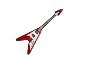 Rock Guitar clipart PNG
