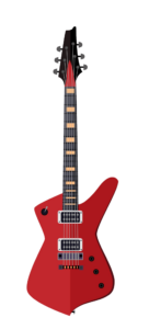 Red Rock Guitar Vector PNG