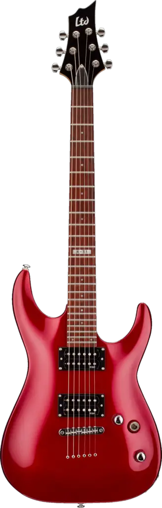 Dark Red Guitar clipart PNG