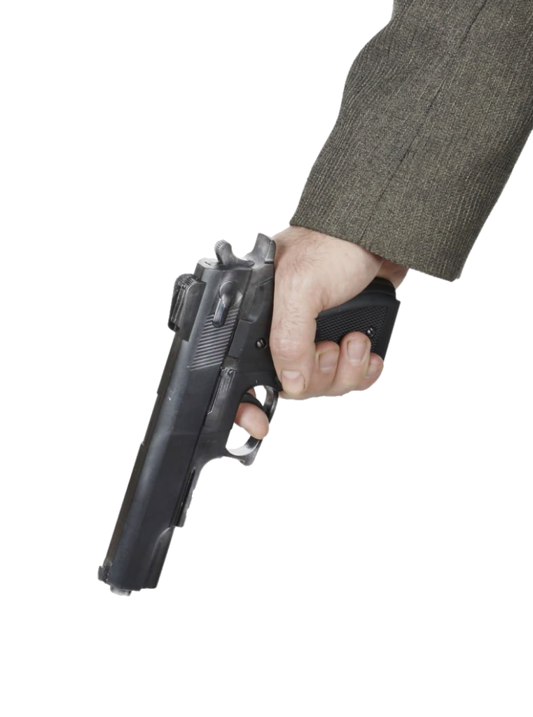 Gun In hand Png Image