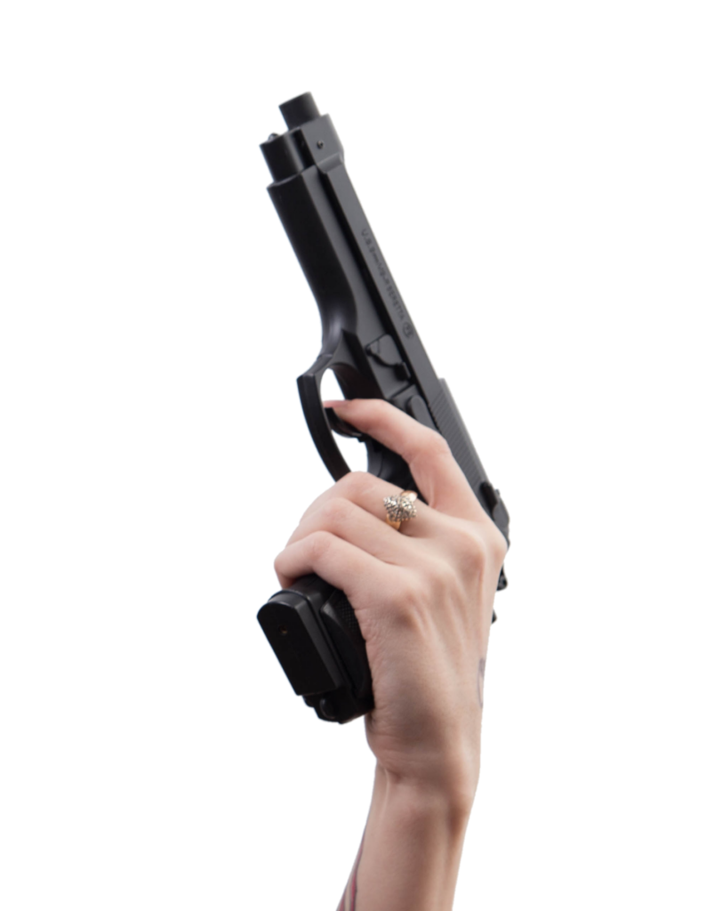 Gun in Hand Png Image
